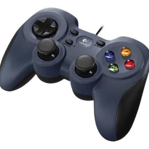 Gamepad til PC Logitech F310 – kablet, sort/blå