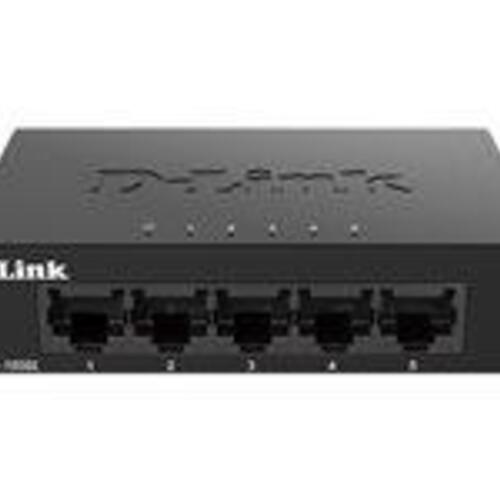 Netværksswitch D-Link DGS-105GL – 5-port Gigabit, uadministreret