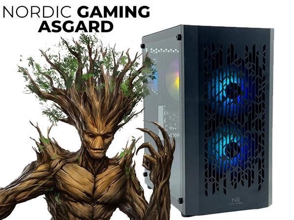 Stationær gaming PC Nordic Gaming Asgard Yggdrasil V4 – Ryzen 5, 16 GB, RTX 3050, 1 TB
