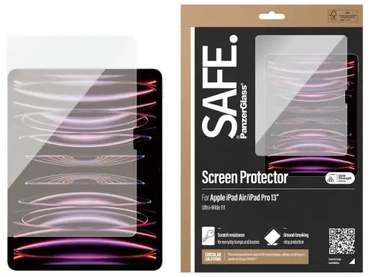 Skærmbeskyttelse til iPad 13" - PanzerGlass SAFE Ultra?Wide Fit (gennemsigtig) billede