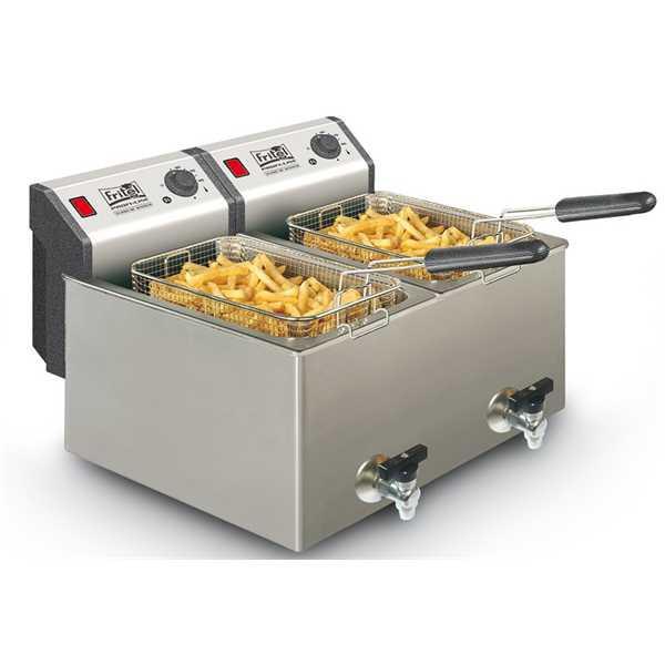 Frituregryde dobbelt 16 liter - FRITEL Profi 4905, rustfrit stål billede