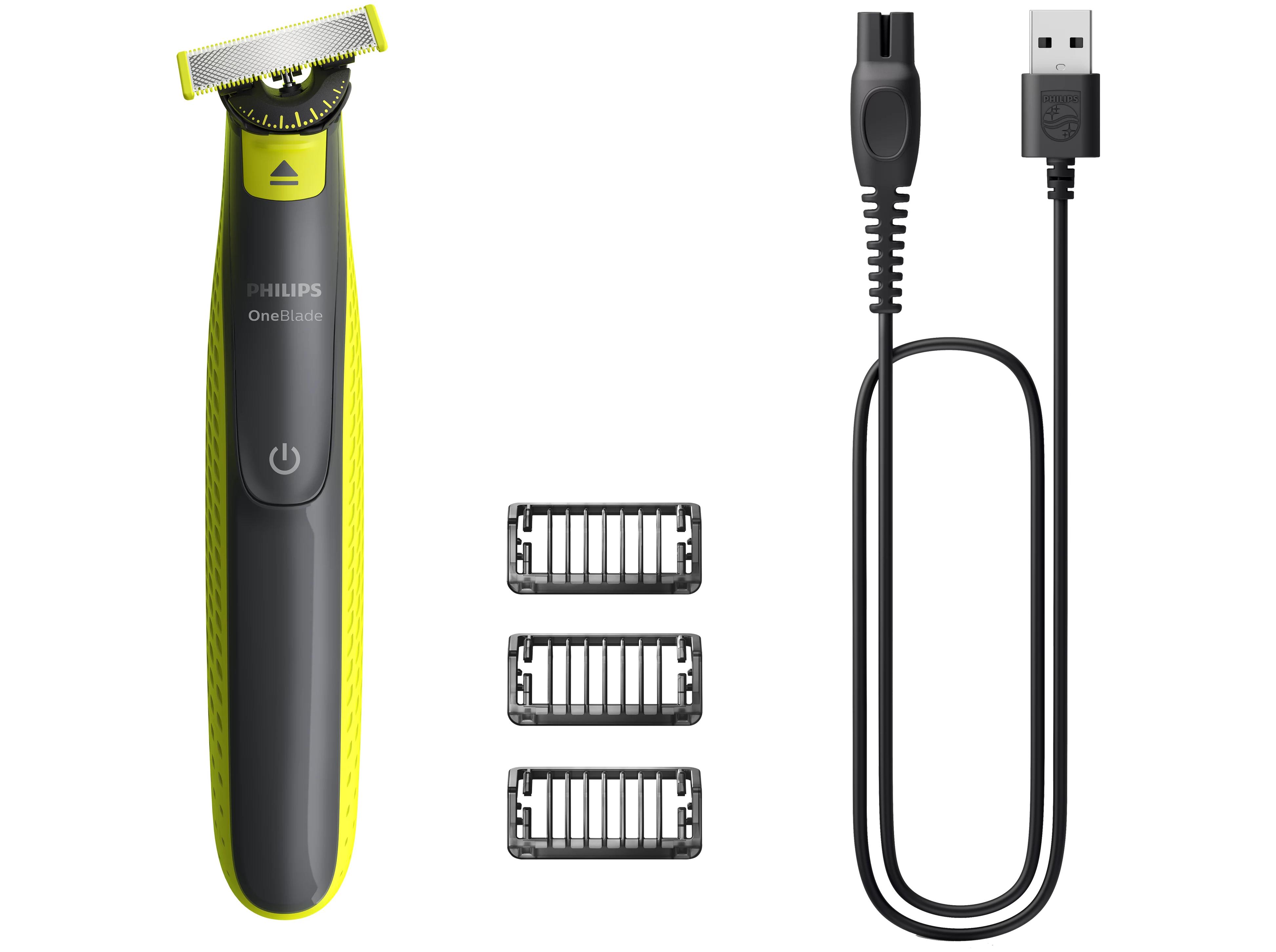 Barbermaskine Philips OneBlade 360 QP2724/23 – våd/tør, grå/lime