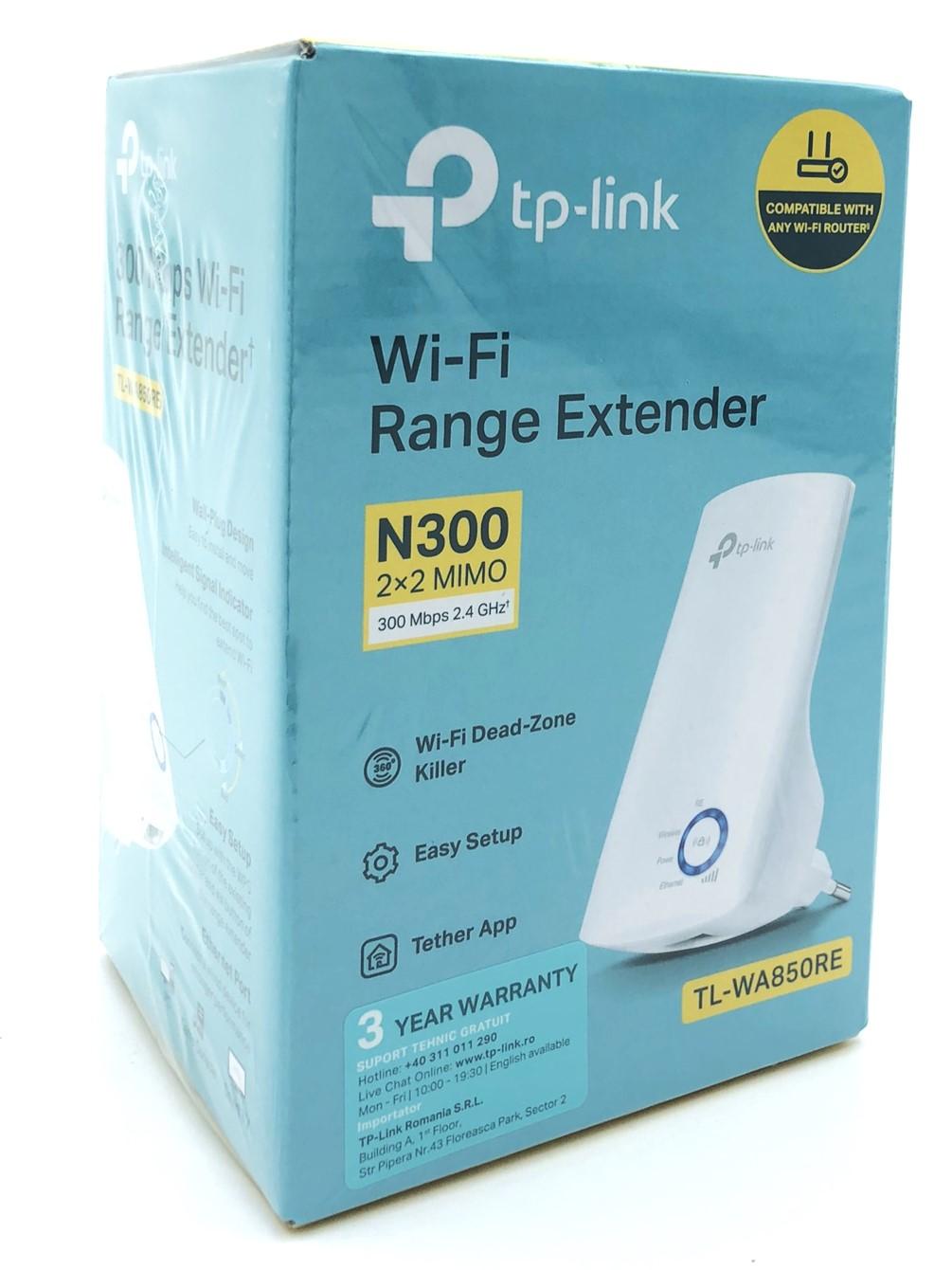 WiFi rækkeviddeforlænger TP-Link TL-WA850RE N300 (vægmonteret)