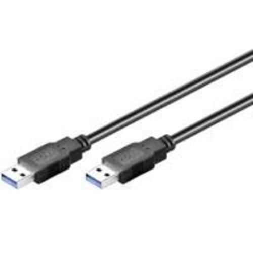 USB-kabel USB 3.0 A til A 3 m – Goobay – sort