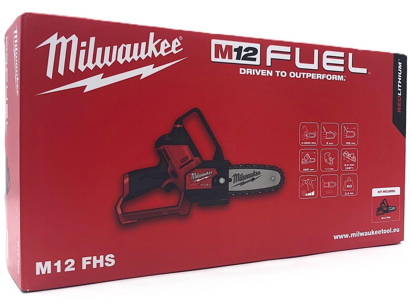 Grensav Milwaukee M12 FHS-0 Fuel 15 cm - uden batteri