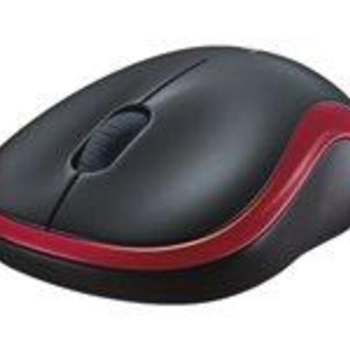 Trådløs mus Logitech M185 – optisk 2,4 GHz – rød