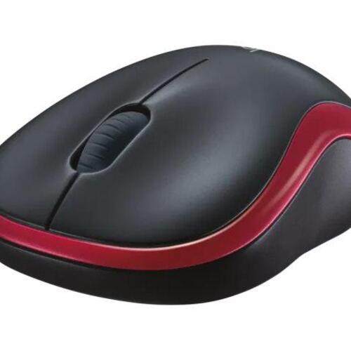 Trådløs mus Logitech M185 – optisk 2,4 GHz – rød