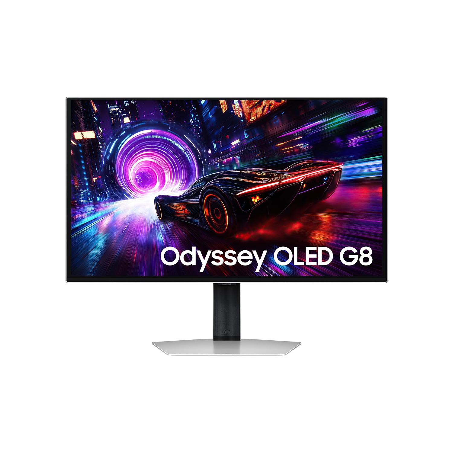 Skærm 32" Samsung Odyssey OLED G8 4K 240 Hz - Sølv billede