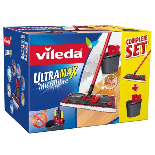 Gulvmoppe sæt Vileda Ultramax - moppe + spand