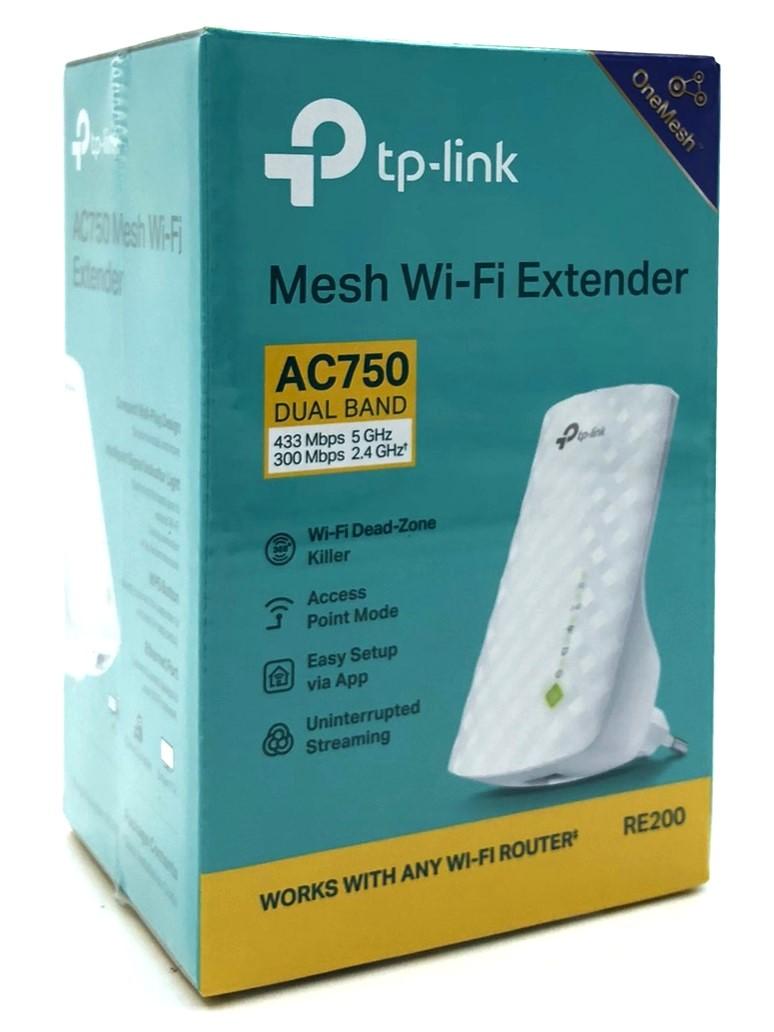 WiFi forstærker TP-Link RE200 AC750 dual band