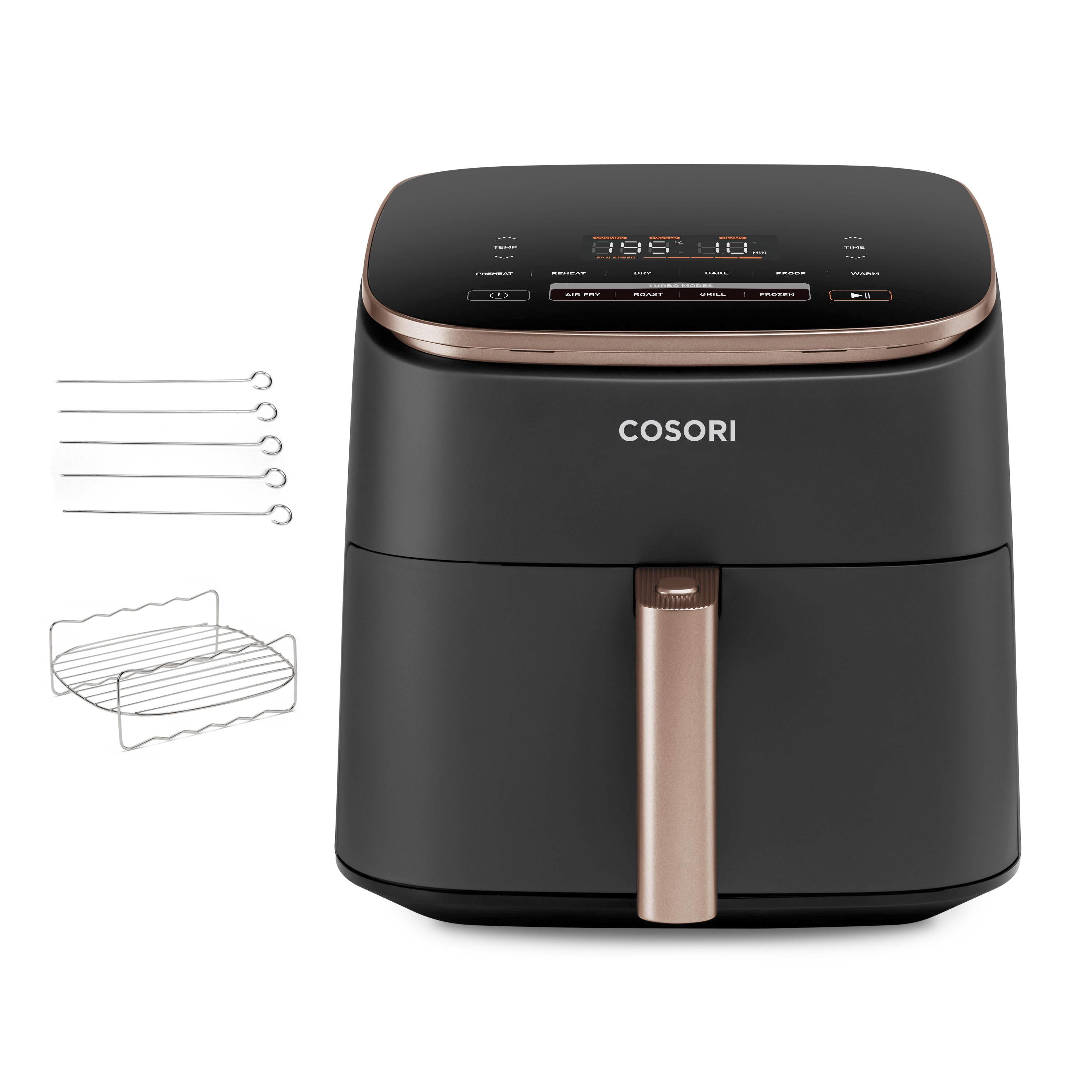 Airfryer Cosori Turbo Blaze Chef Edition 6 l - sort/rosaguld billede