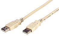 USB 2.0 forlænger-kabel A han til A han – 5 m Goobay billede