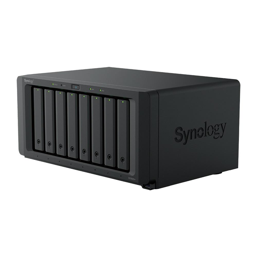 NAS server Synology DiskStation DS1825+ 8-bay, Ryzen Embedded V1500B, 8 GB DDR4 - Sort billede