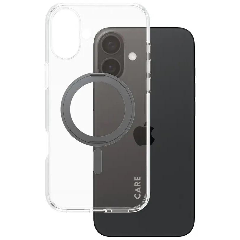 Mobilcover PanzerGlass CARE Kickstand sort til iPhone 16 Plus billede