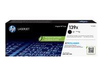 Toner til HP LaserJet 139X sort - højtydende (4.000 sider)