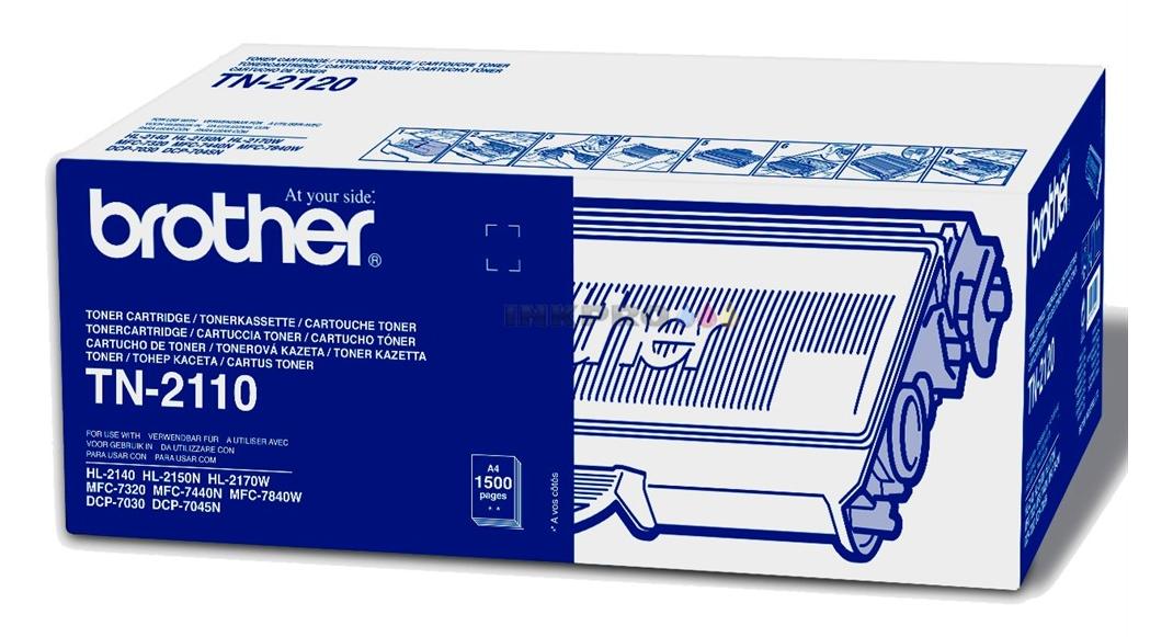 Tonerpatron Brother TN-2110 sort - 1.500 sider