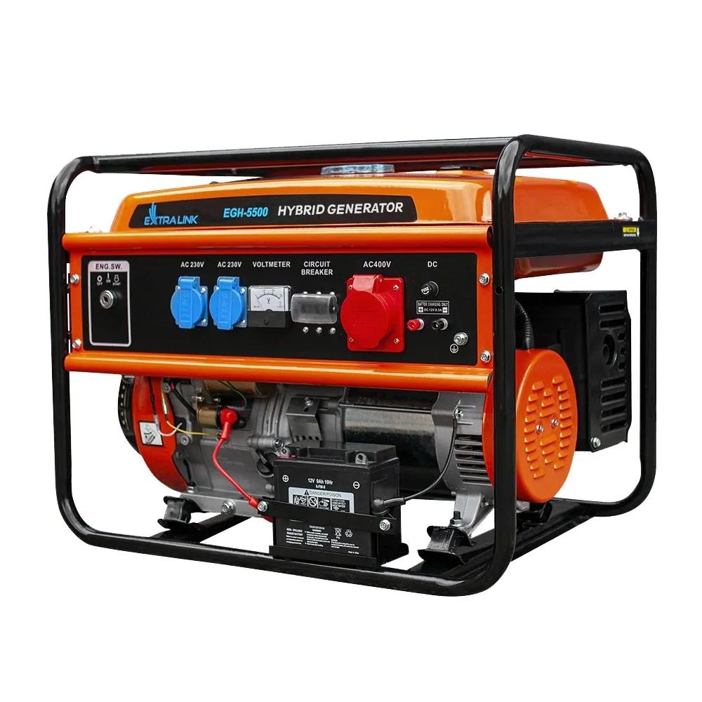 Generator benzin/gas Extralink EGH-5500 5,5 kW 3-faset billede