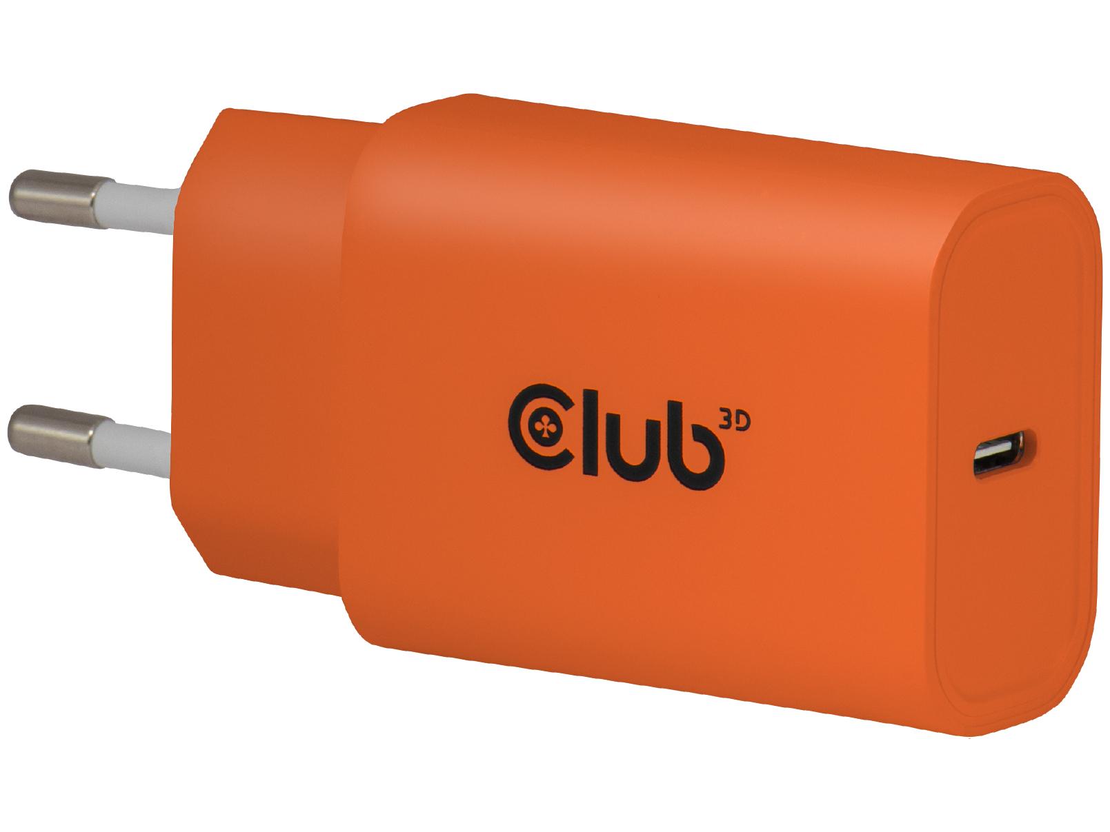 USB-C oplader 30 W - CLUB3D CAC-3023 - Orange (2 stk.)