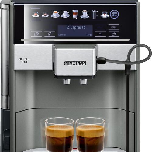 Espressomaskine Siemens EQ.6 plus s500 TE655203RW – automatisk, sort
