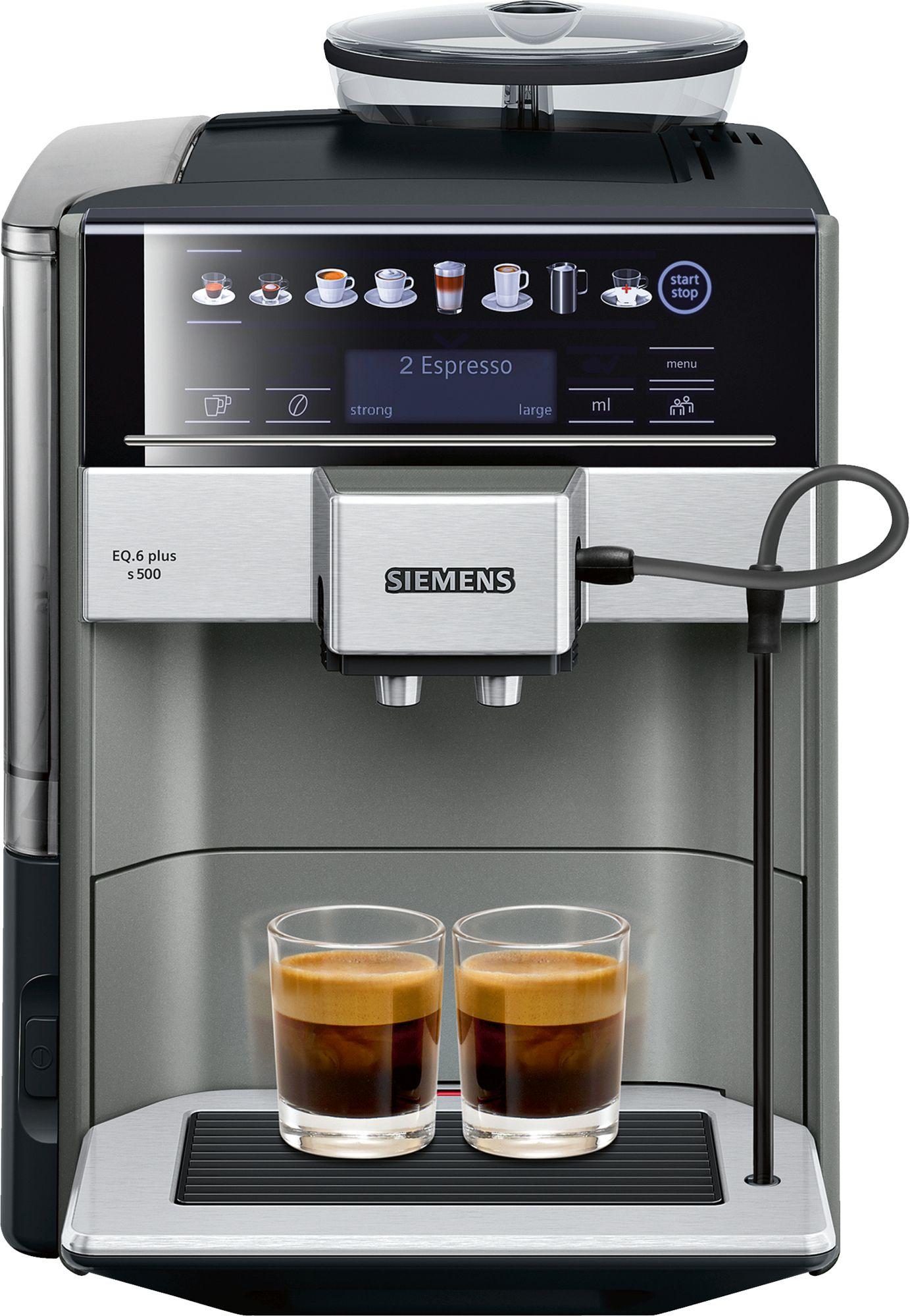 Espressomaskine Siemens EQ.6 plus s500 TE655203RW – automatisk, sort
