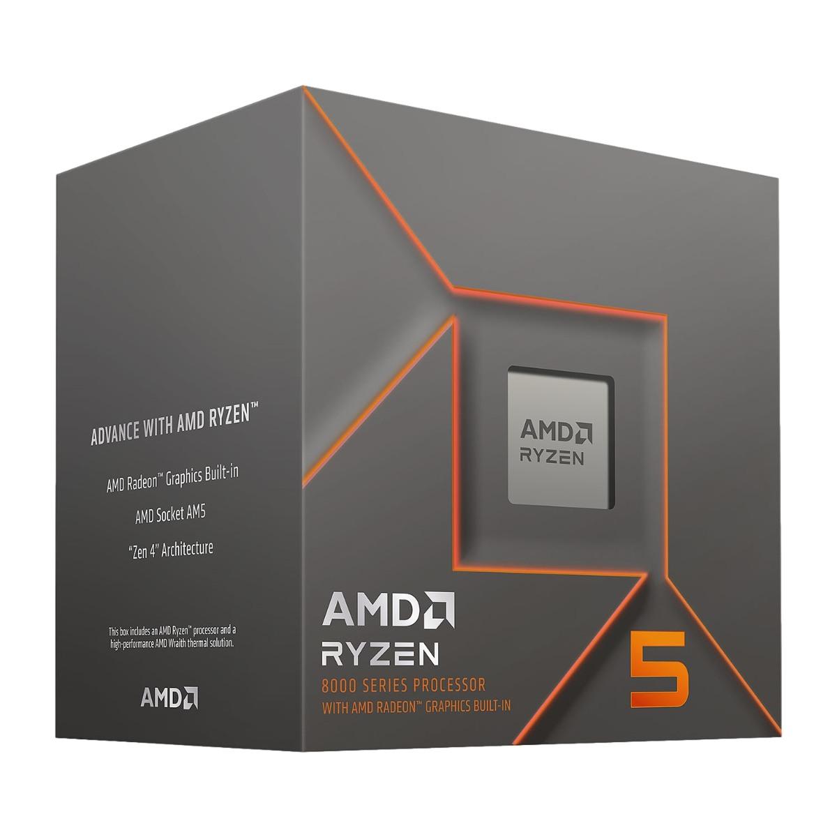 CPU AMD Ryzen 5 8500G 3,5 GHz 6 kerner AM5 med køler