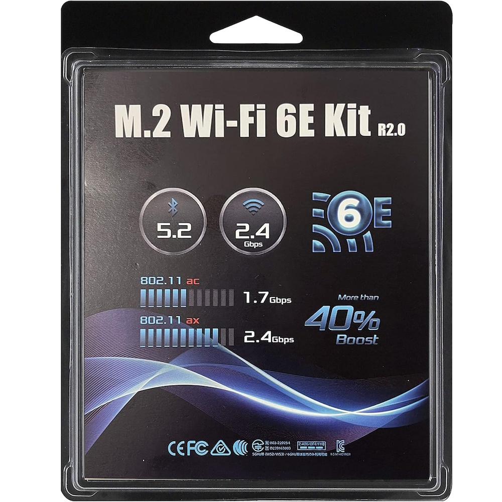 Trådløst netværkskort ASRock DeskMini M.2 Wi?Fi 6E AX210 Kit billede