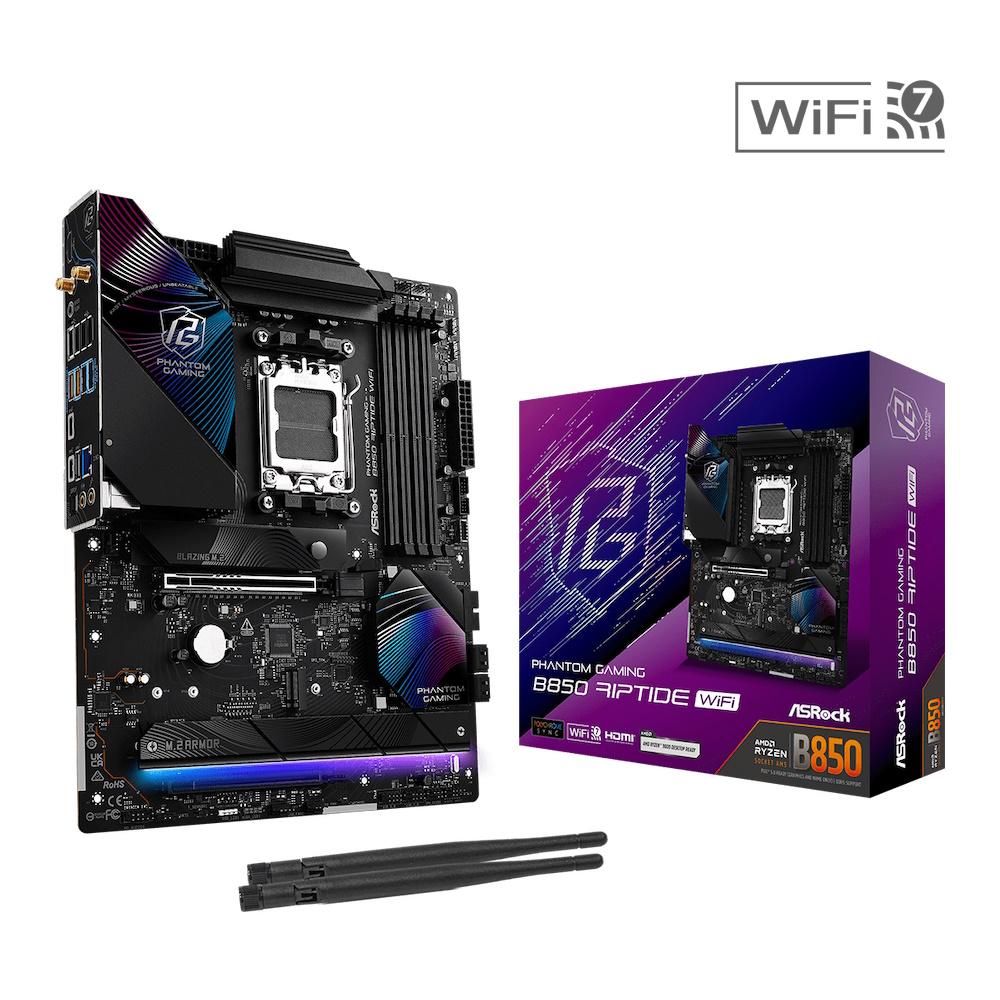 Bundkort ASRock Phantom Gaming B850 Riptide WiFi ATX AM5 DDR5