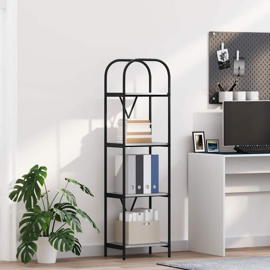 Bogreol Grå sonoma-eg 40 x 30 x 146 cm Konstrueret træ billede