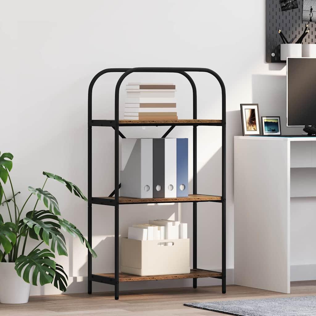 Bogreol Gammelt træ 60 x 30 x 109 cm Konstrueret træ billede