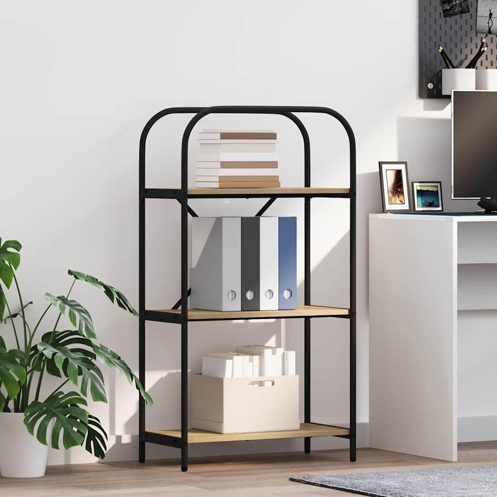 Bogreol Sonoma-eg 60 x 30 x 109 cm Konstrueret træ billede