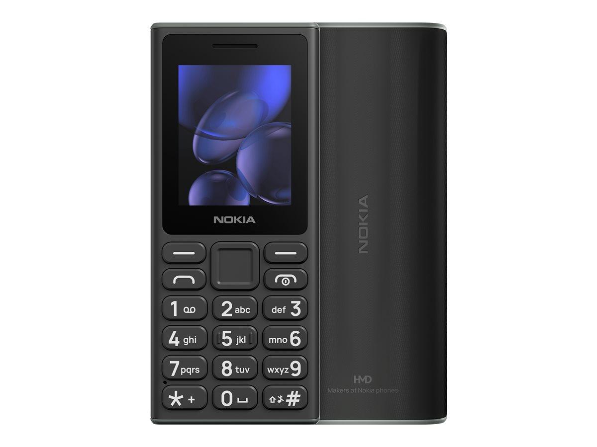 Mobiltelefon Nokia 105 (2024) dual‑SIM 4 MB – sort