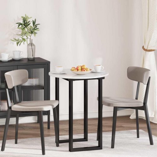 Bordplade Hvid højglans 60 x 60 x 1.5 cm Konstrueret træ