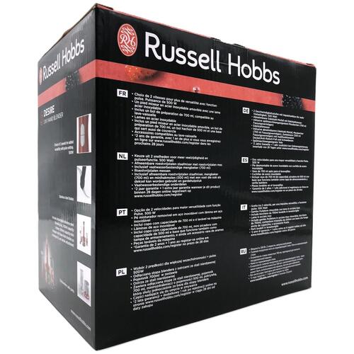 Stavblender Russell Hobbs Desire 3-i-1 500 W – rød/sort