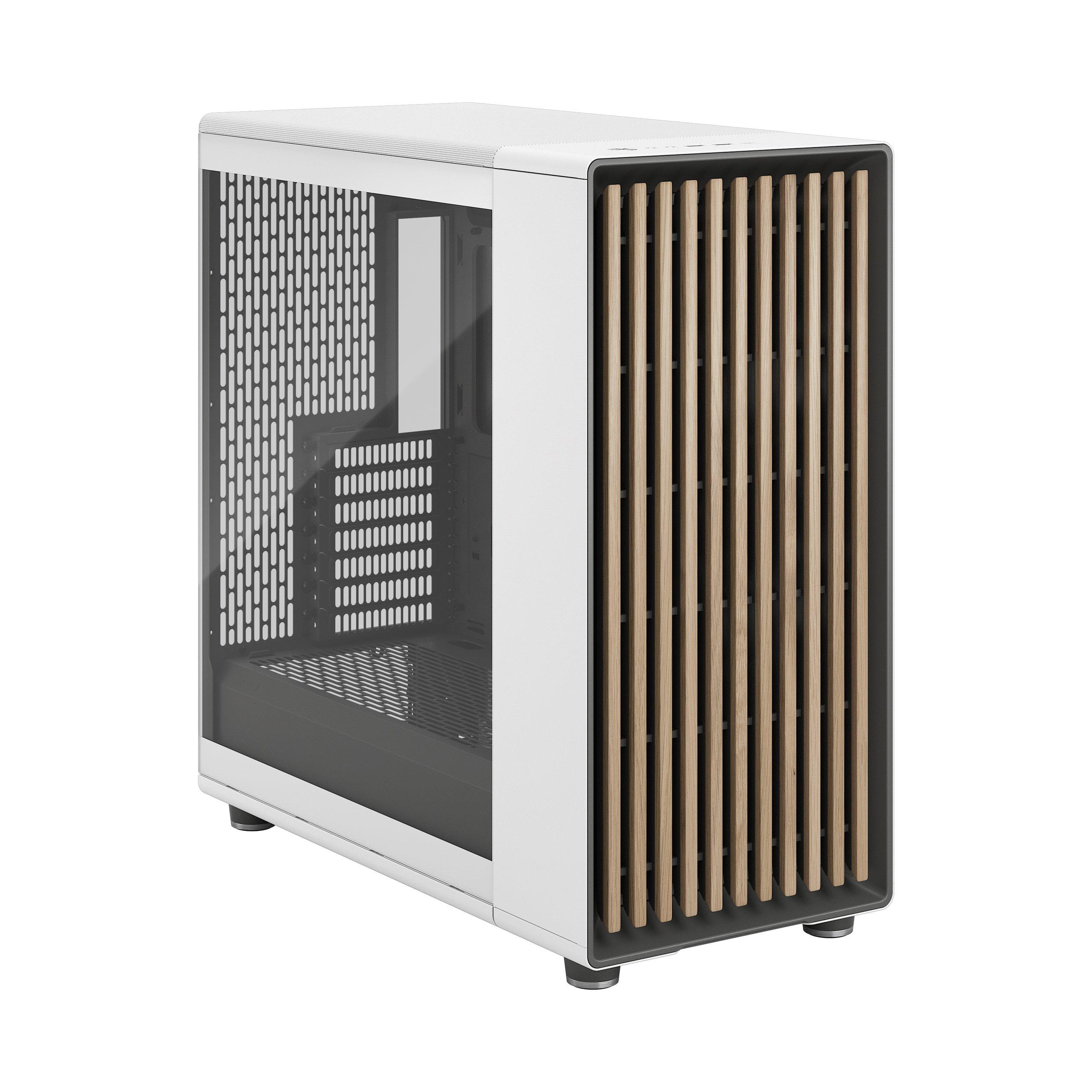 PC kabinet Fractal Design North XL - E-ATX tårn, hærdet glas, hvid billede