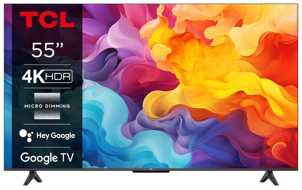 4K UHD TV TCL 55P655 55" – Google TV, HDR, sort