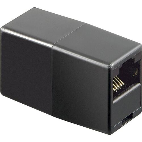 RJ45 samlestik – Goobay, sort