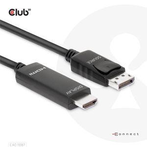 DisplayPort kabel til HDMI 3 m – Club 3D (DP 1.4 til HDMI) Sort