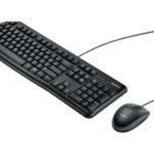 Tastatur og mus med ledning – Logitech MK120, USB, nordisk