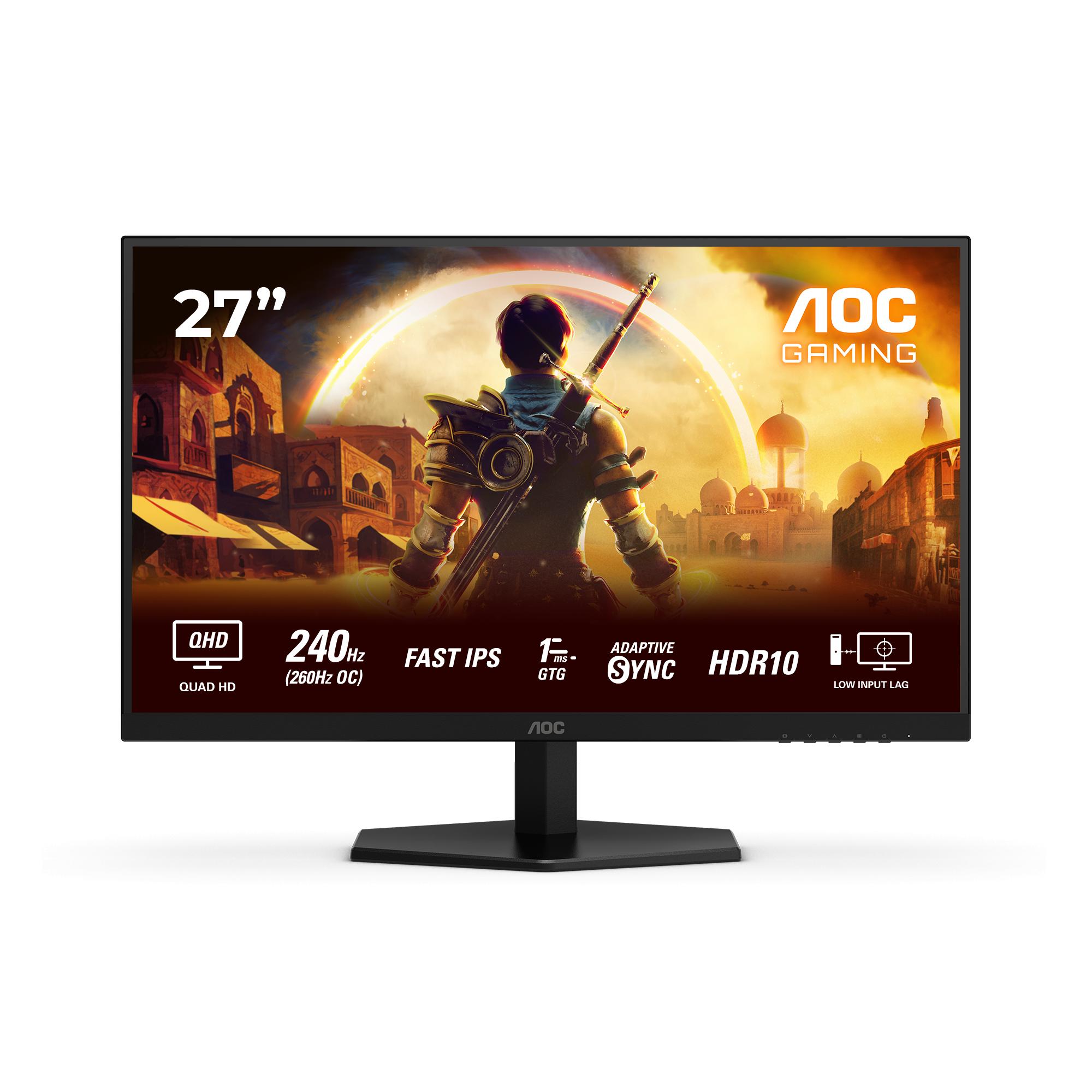 Gaming skærm AOC G4 Q27G42ZE 27" QHD 260 Hz Fast IPS - Sort/Rød billede