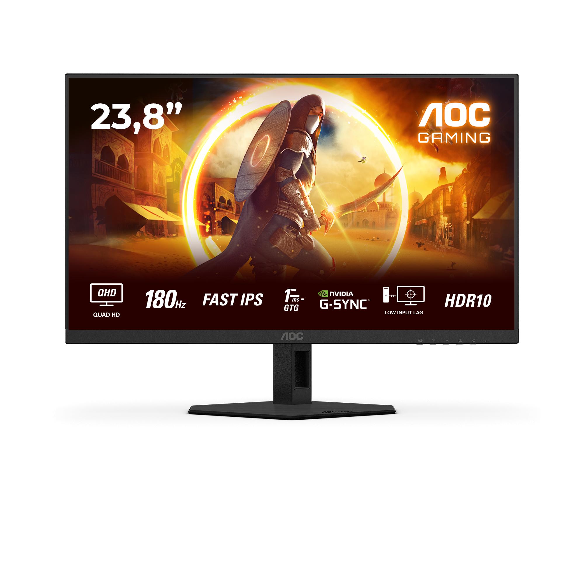 Gaming skærm AOC G4 Q24G4RE 23,8" QHD 180 Hz Fast IPS - Sort/Rød billede