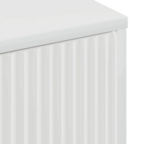 Sofabord Hvid højglans 90 x 49 x 46 cm Konstrueret træ