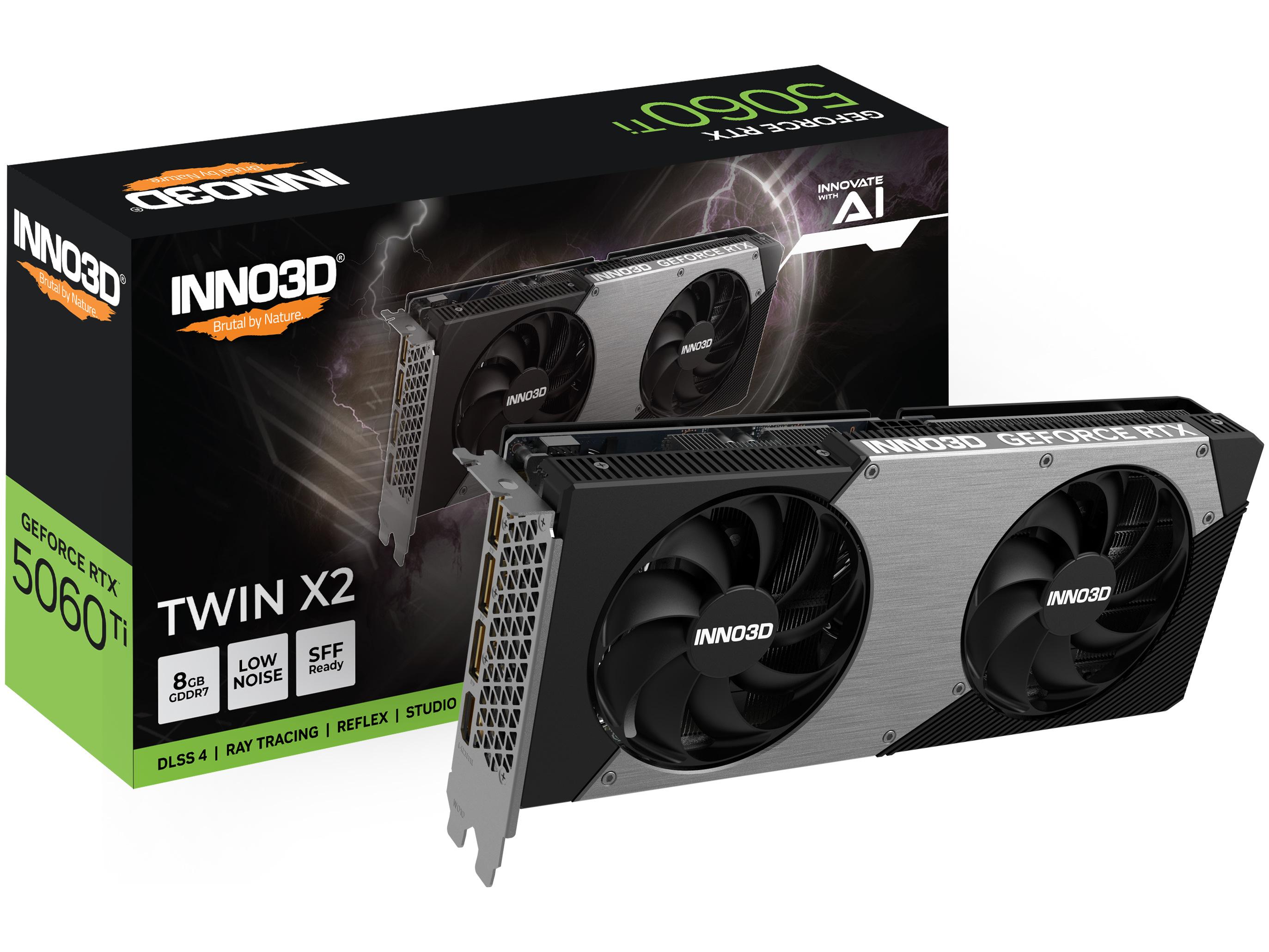 Grafikkort Inno3D GeForce RTX 5060 Ti Twin X2 8 GB