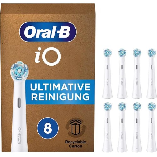 Tandbørstehoveder Oral-B iO Ultimate Clean, 8 stk - Hvid