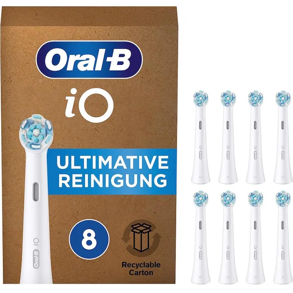 Tandbørstehoveder Oral-B iO Ultimate Clean, 8 stk - Hvid
