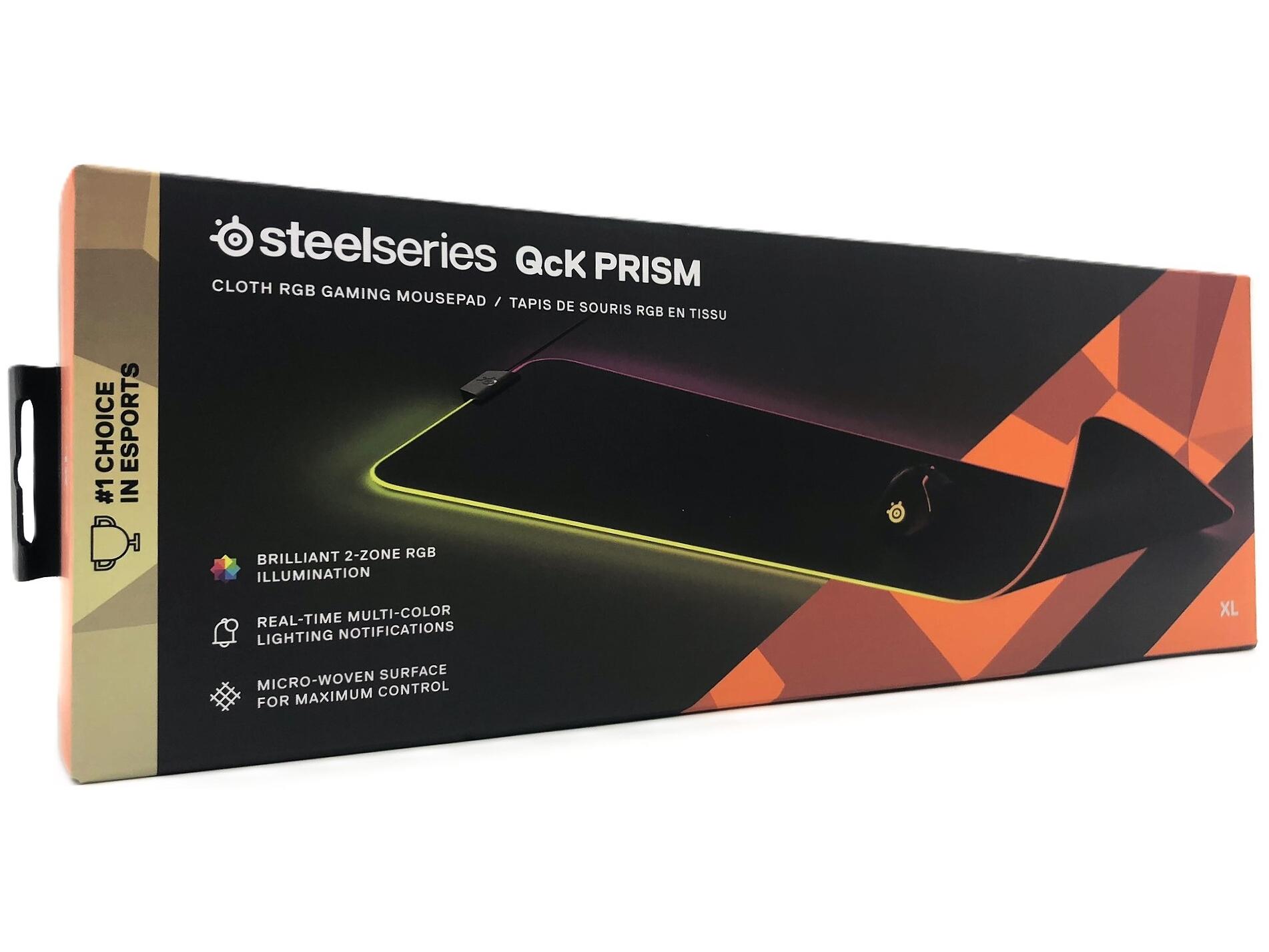 Musemåtte med lys SteelSeries QcK Prism XL