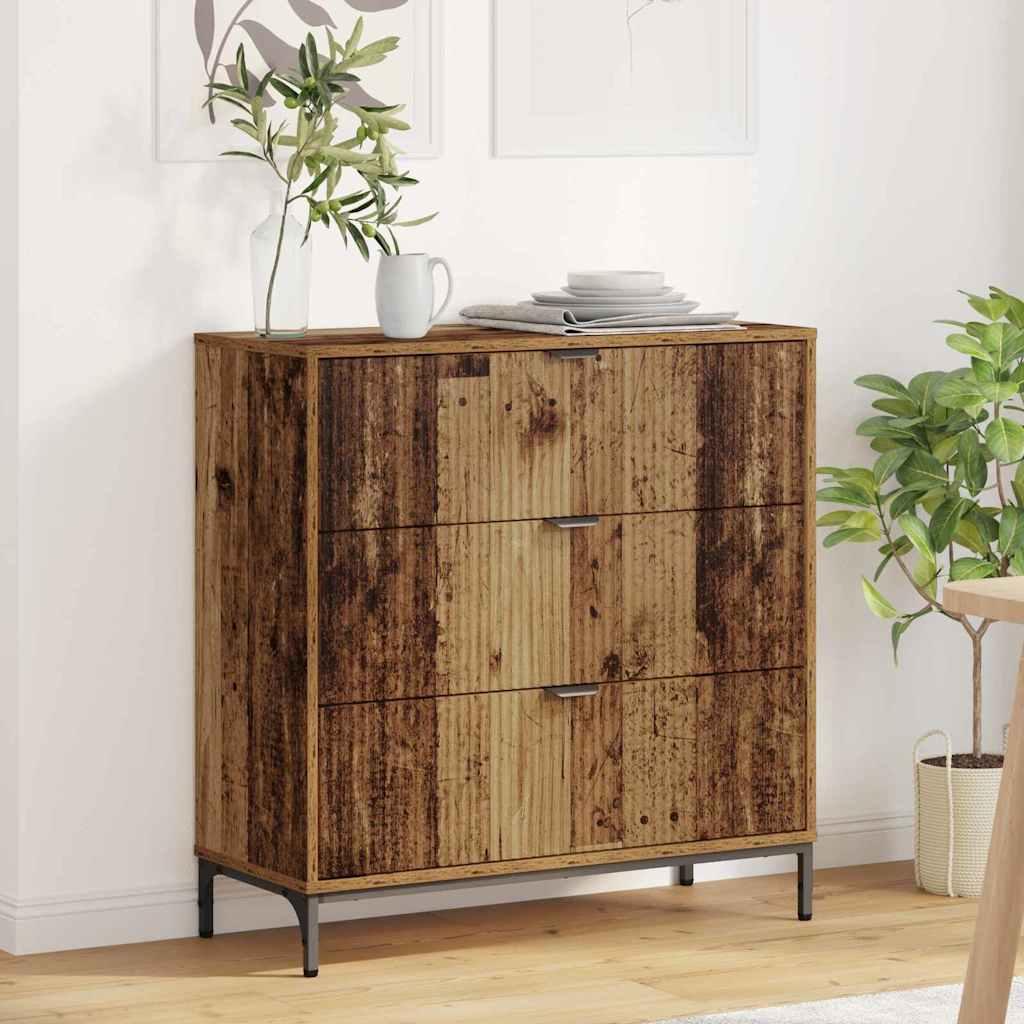 Sideboard Gammelt træ 79,5 x 33 x 82 cm Konstrueret træ