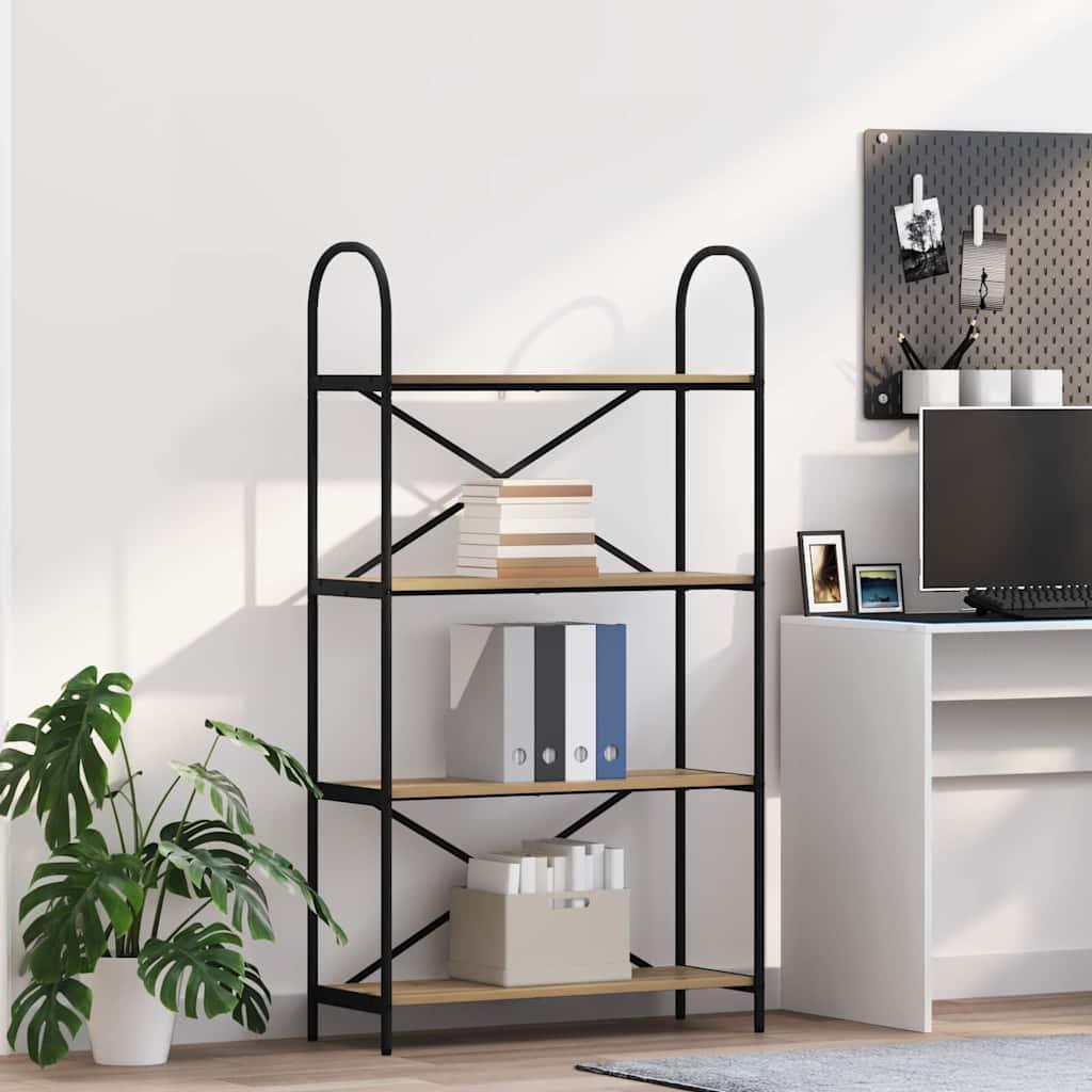 Bogreol artisan eg 80 x 30 x 146 cm Konstrueret træ billede