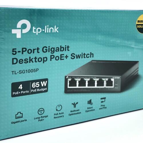 Netværksswitch TP-Link TL-SG1005P 5-porte Gigabit med PoE+
