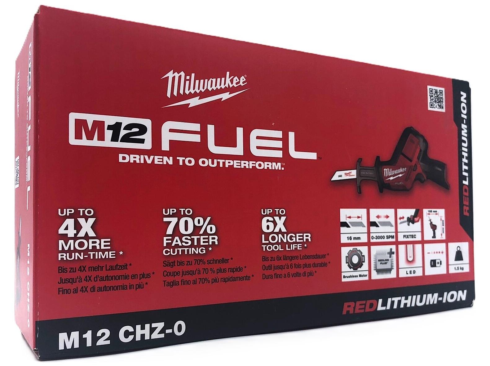 Bajonetsav 12V Milwaukee M12 CHZ-0 - uden batteri