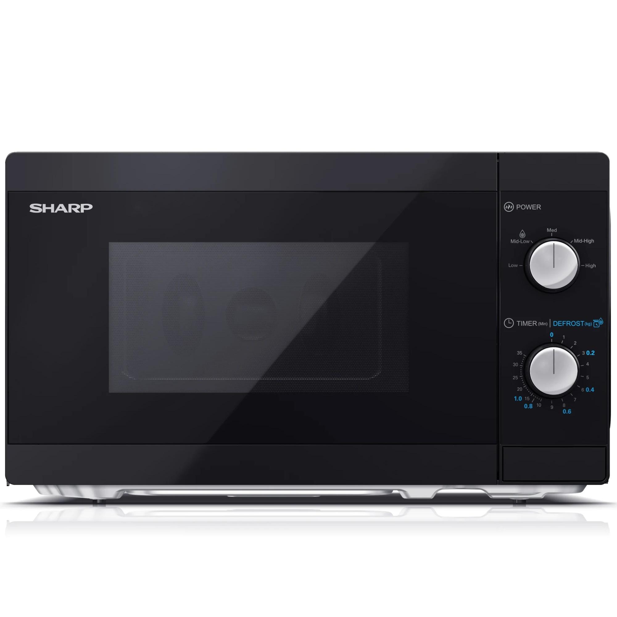 Mikrobølgeovn Sharp YC-MS01E-B – 20 l, 800 W, sort